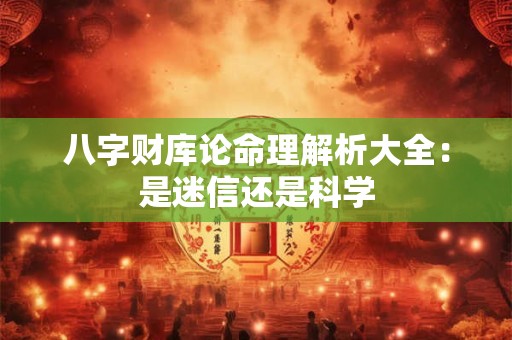 八字财库论命理解析大全：是迷信还是科学