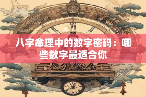 八字命理中的数字密码：哪些数字最适合你