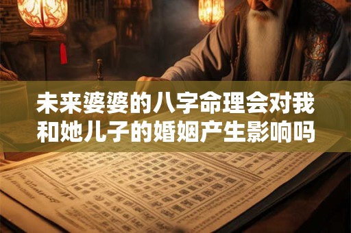 未来婆婆的八字命理会对我和她儿子的婚姻产生影响吗