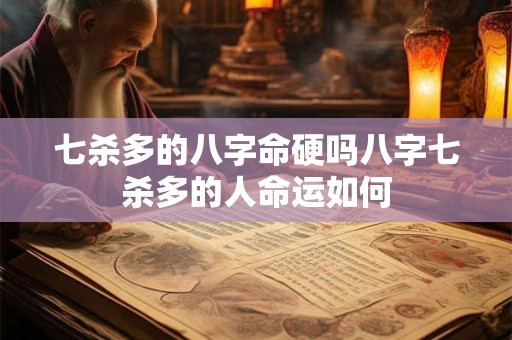 七杀多的八字命硬吗八字七杀多的人命运如何