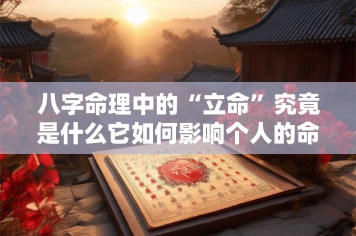八字命理中的“立命”究竟是什么它如何影响个人的命运