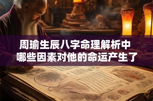 周瑜生辰八字命理解析中 哪些因素对他的命运产生了重要影响