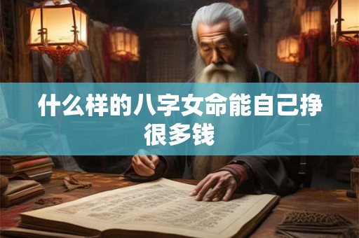 什么样的八字女命能自己挣很多钱