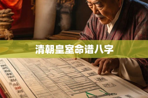 清朝皇室命谱八字