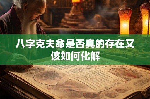 八字克夫命是否真的存在又该如何化解