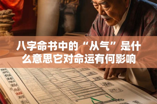 八字命书中的“从气”是什么意思它对命运有何影响