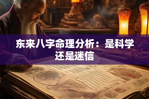 东来八字命理分析：是科学还是迷信