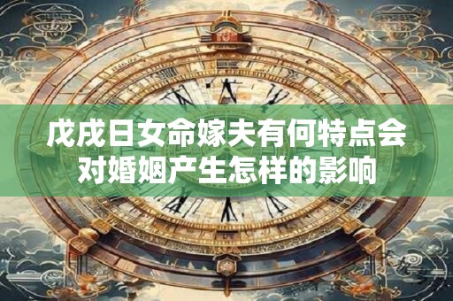 戊戌日女命嫁夫有何特点会对婚姻产生怎样的影响