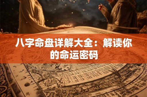 八字命盘详解大全：解读你的命运密码