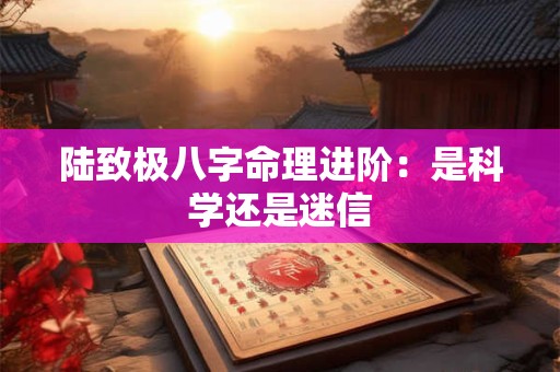 陆致极八字命理进阶：是科学还是迷信