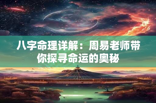 八字命理详解：周易老师带你探寻命运的奥秘