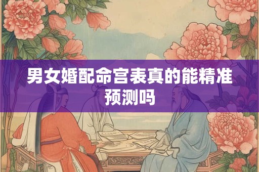 男女婚配命宫表真的能精准预测吗