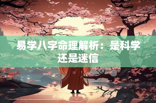 易学八字命理解析：是科学还是迷信
