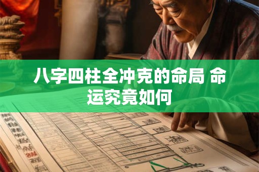 八字四柱全冲克的命局 命运究竟如何