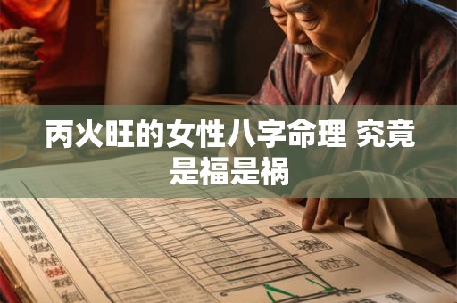丙火旺的女性八字命理 究竟是福是祸