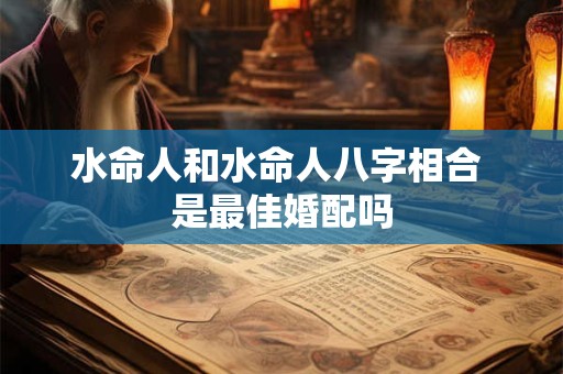水命人和水命人八字相合 是最佳婚配吗
