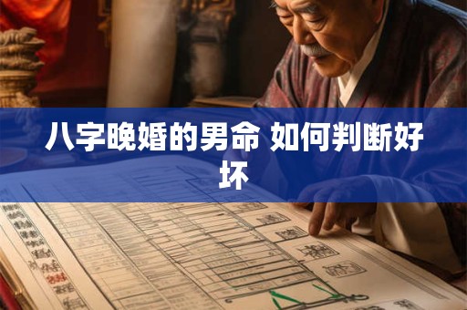 八字晚婚的男命 如何判断好坏