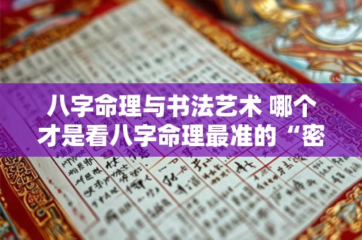 八字命理与书法艺术 哪个才是看八字命理最准的“密码”