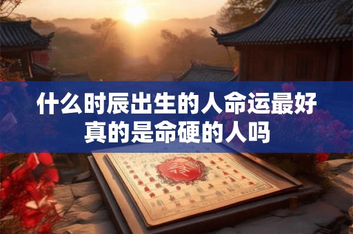 什么时辰出生的人命运最好真的是命硬的人吗 什么时辰出生的人命运最好真的是命硬的人吗