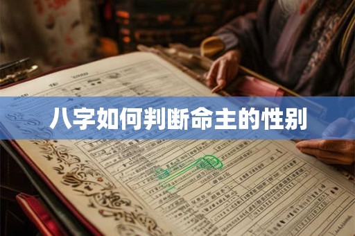 八字如何判断命主的性别