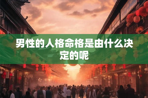 男性的人格命格是由什么决定的呢