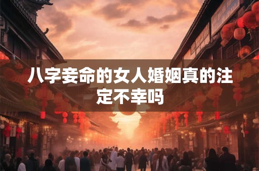 八字妾命的女人婚姻真的注定不幸吗
