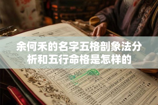 余何禾的名字五格剖象法分析和五行命格是怎样的