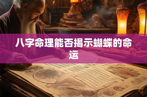 八字命理能否揭示蝴蝶的命运