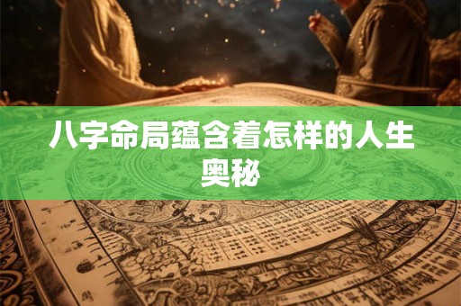 八字命局蕴含着怎样的人生奥秘
