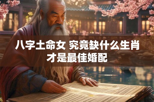 八字土命女 究竟缺什么生肖才是最佳婚配