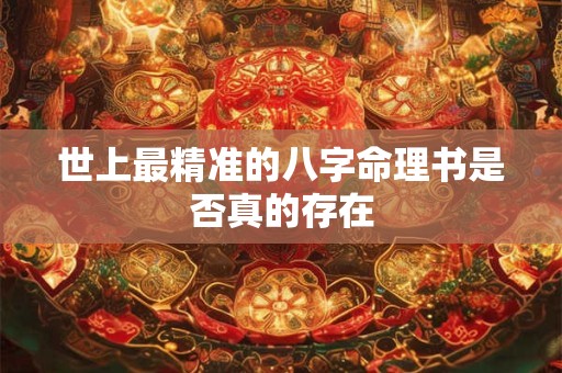 世上最精准的八字命理书是否真的存在