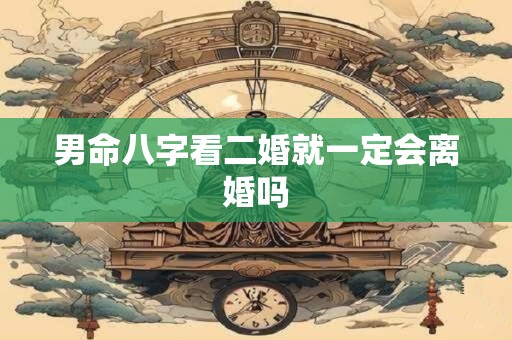 男命八字看二婚就一定会离婚吗