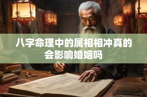 八字命理中的属相相冲真的会影响婚姻吗