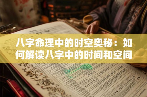 八字命理中的时空奥秘：如何解读八字中的时间和空间信息