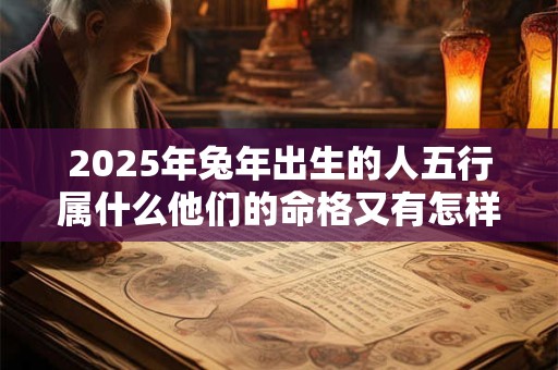 2025年兔年出生的人五行属什么他们的命格又有怎样的特点