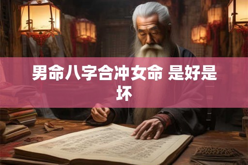 男命八字合冲女命 是好是坏