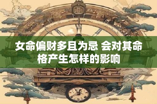 女命偏财多且为忌 会对其命格产生怎样的影响