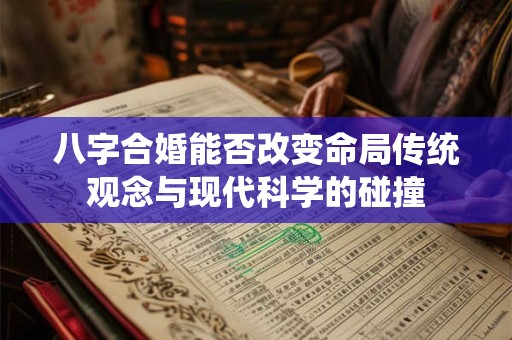 八字合婚能否改变命局传统观念与现代科学的碰撞