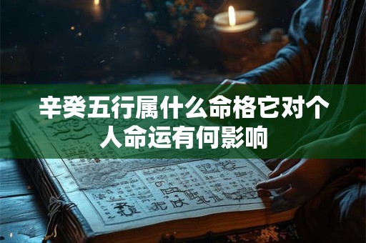 辛癸五行属什么命格它对个人命运有何影响