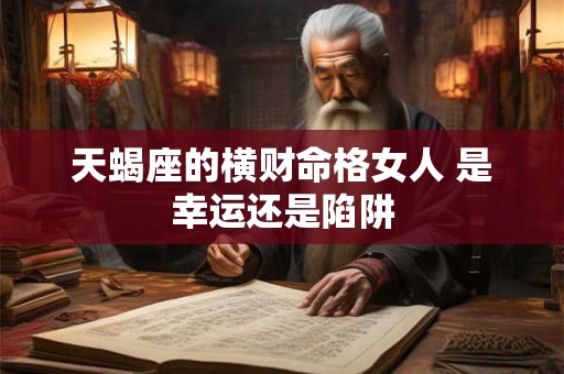 天蝎座的横财命格女人 是幸运还是陷阱