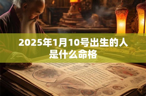2025年1月10号出生的人是什么命格