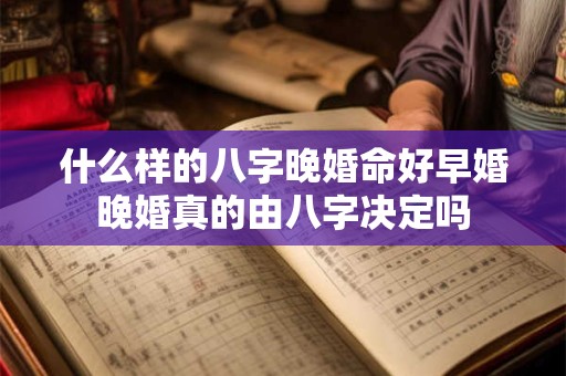 什么样的八字晚婚命好早婚晚婚真的由八字决定吗