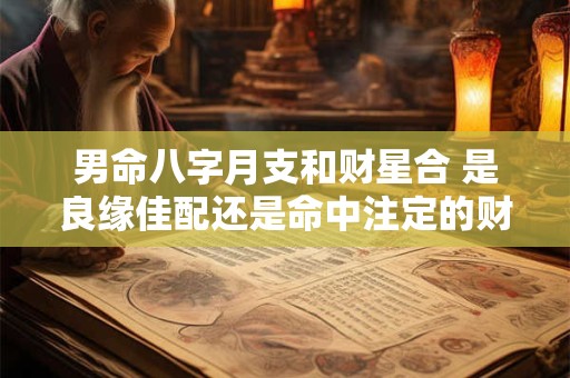 男命八字月支和财星合 是良缘佳配还是命中注定的财缘劫难