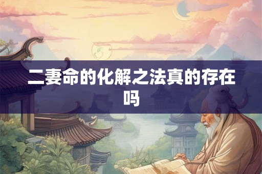 二妻命的化解之法真的存在吗