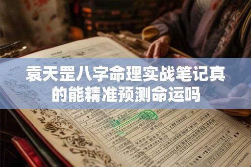 袁天罡八字命理实战笔记真的能精准预测命运吗
