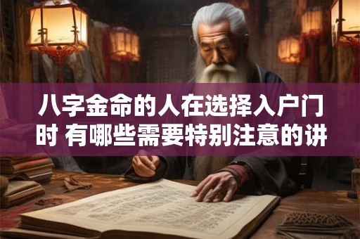 八字金命的人在选择入户门时 有哪些需要特别注意的讲究呢