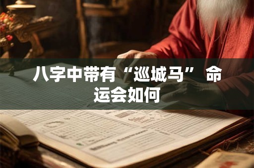 八字中带有“巡城马” 命运会如何