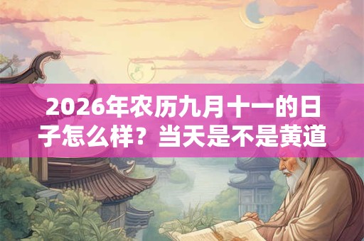 2026年农历九月十一的日子怎么样？当天是不是黄道吉日？
