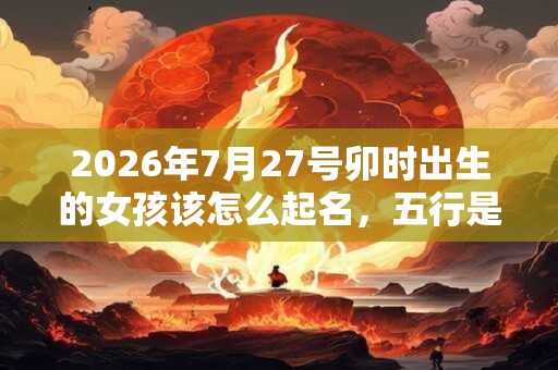 2026年7月27号卯时出生的女孩该怎么起名，五行是什么？