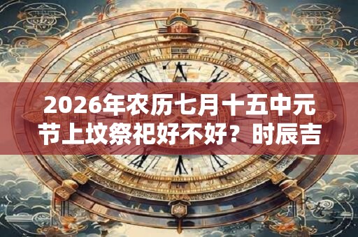 2026年农历七月十五中元节上坟祭祀好不好?时辰吉凶如何? 2026年农历七月十五中元节上坟祭祀好不好?时辰吉凶如何?